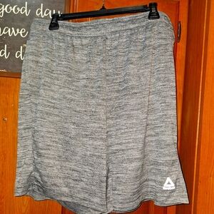 Reebok Heathered Gray Performance Shorts In A Ladies Size Large.